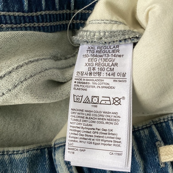 Brand New Gap Kids Regular stretch slim jeans. Size XXL.  Tag attached - Picture 5 of 7